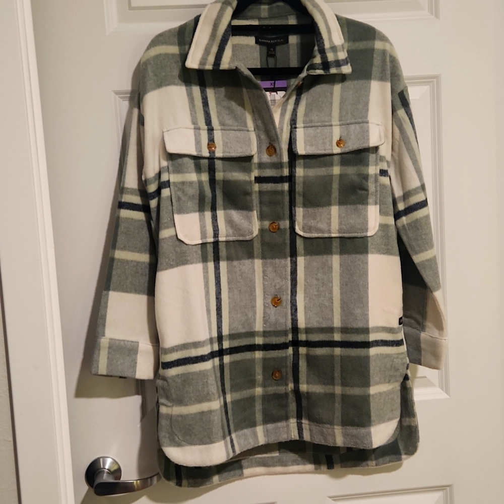 Banana Republic- Ladies Wool Shirt Jacket